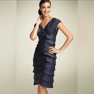 Adrianne Papell Shutter Pleat Cocktail Dress